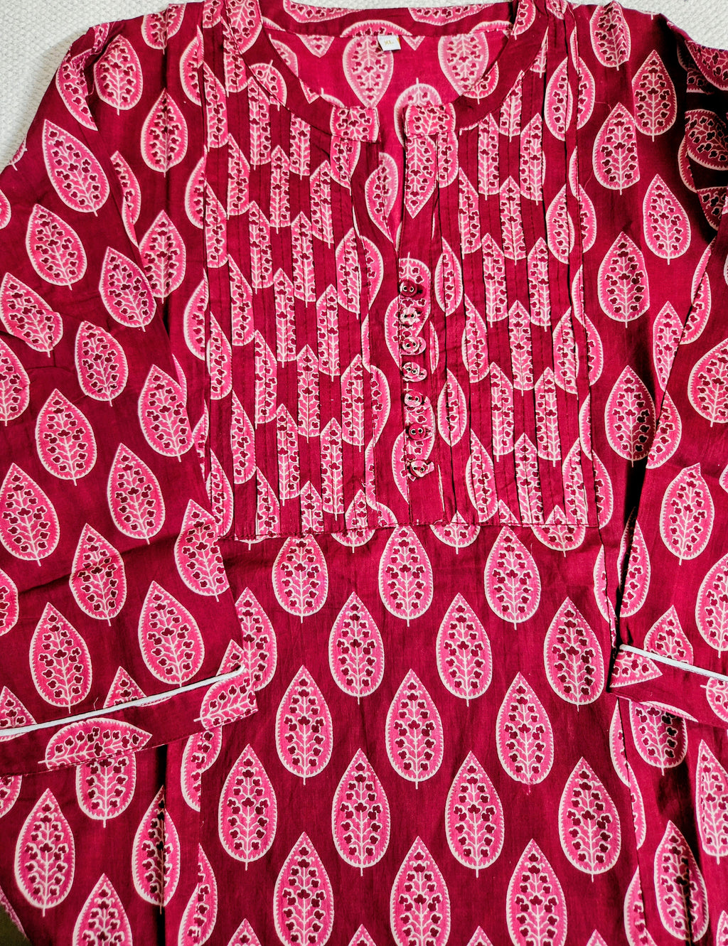 Comfortable Maroon Cotton Kurta Set for Daily Wear