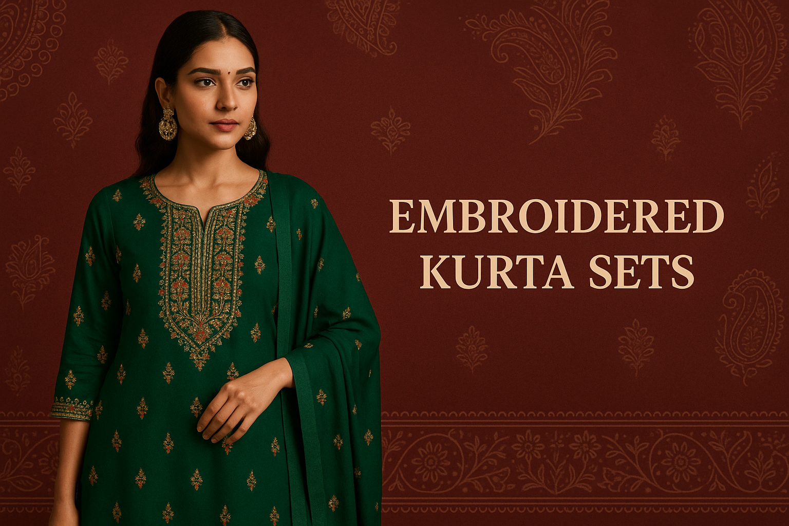 Embroidered Kurta Sets Banner